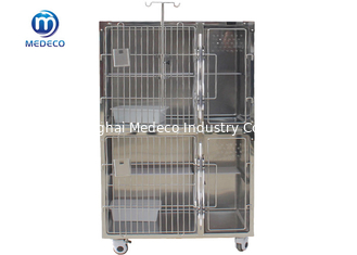 Edelstahl-hochwertiges Haustier-Cat Cage With Middle High-Strength-Acrylplatten-Entwurf
