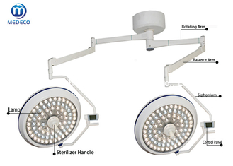 Medizinische LED-Doppelt-Decke angebrachtes funktionierendes Operationslampe-chirurgisches medizinisches Licht